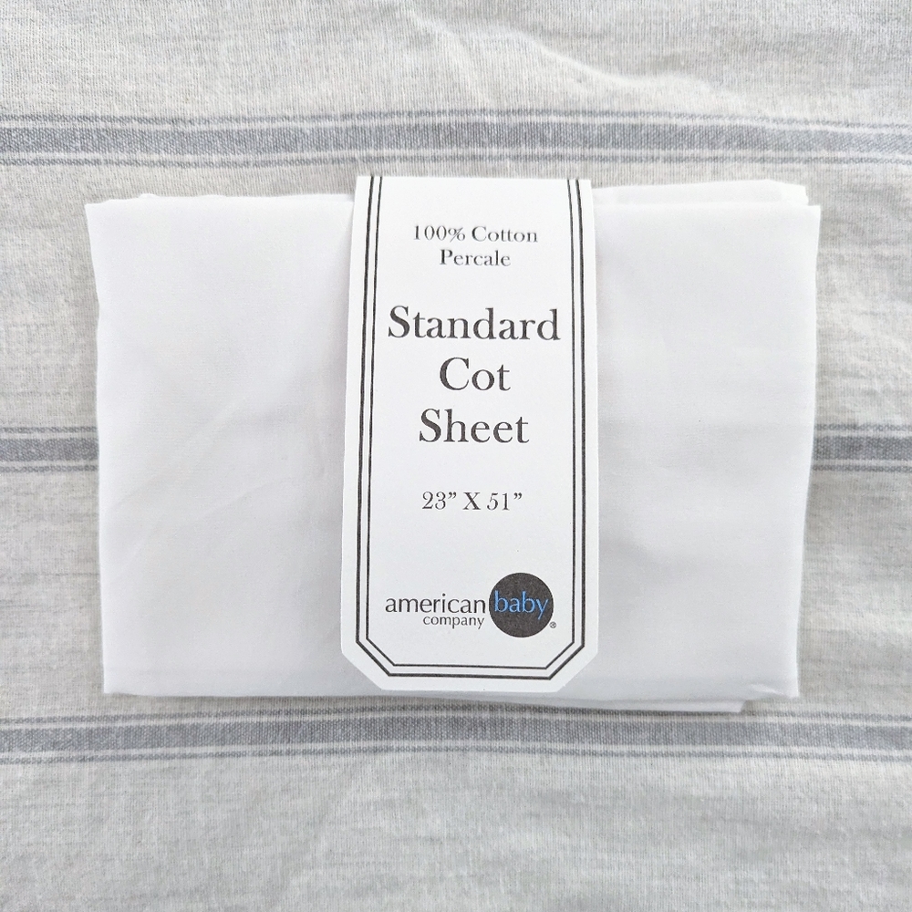 American Baby Company 100% Cotton Percale Cot Sheet